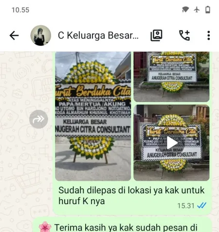 Pengiriman Papan Bunga Duka Trisakti Grogol